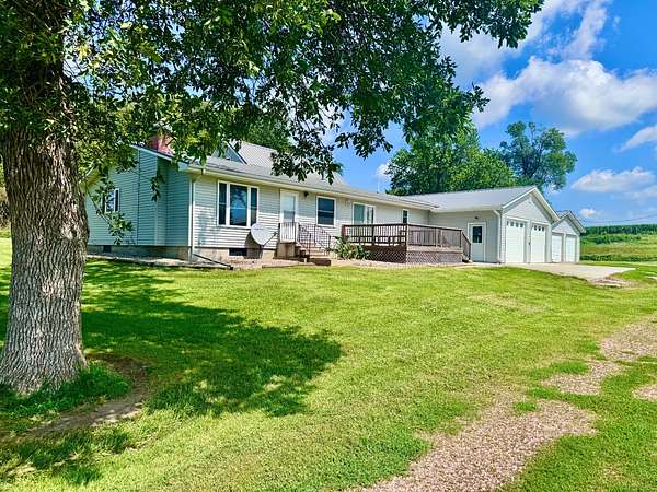 5 Acres of Residential Land with Home for Sale in Laurel, Nebraska