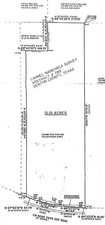 13 Acres of Land for Sale in Ponder, Texas