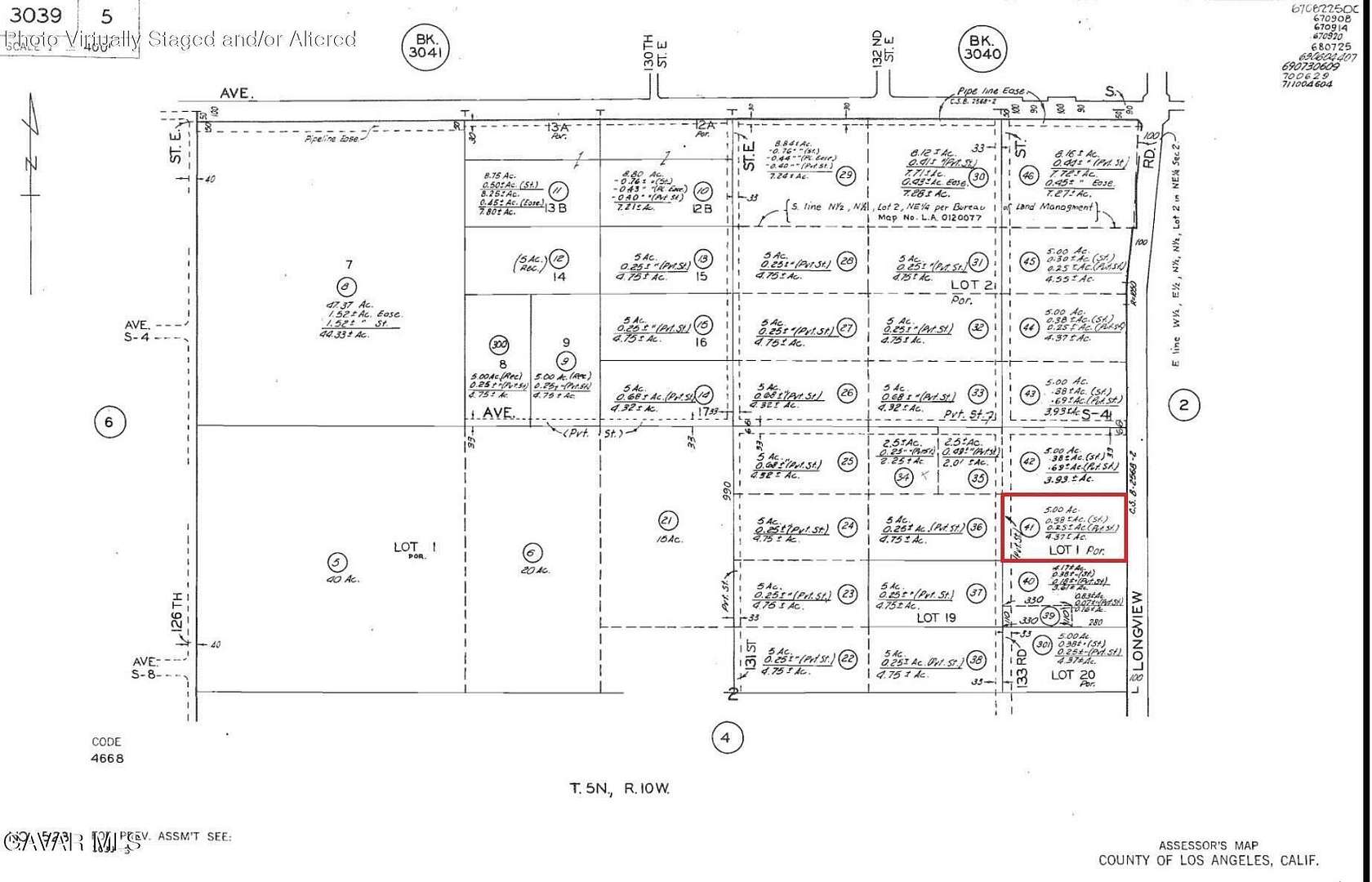 4.57 Acres of Residential Land for Sale in Littlerock, California
