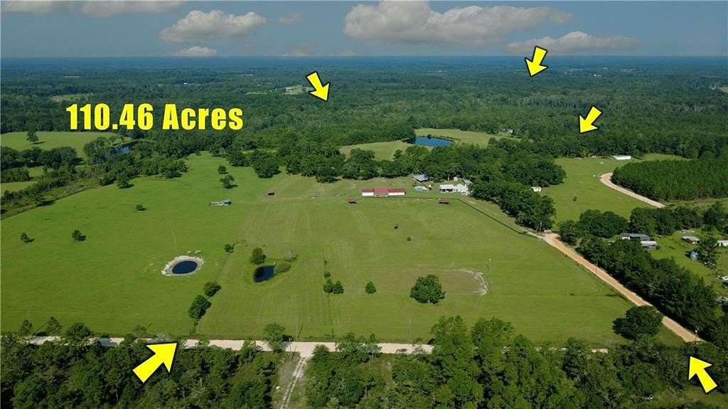 110 Acres of Land with Home for Sale in Nahunta, Georgia