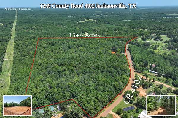 15.3 Acres of Recreational & Residential Land for Sale in Jacksonville, Texas