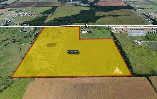 91.5 Acres of Agricultural & Residential Land for Sale in Venus, Texas
