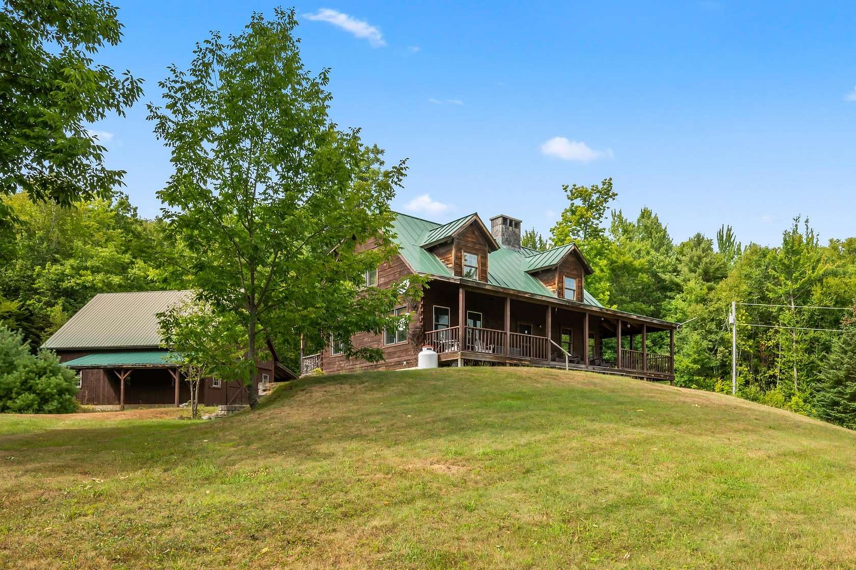 12.1 Acres of Recreational Land with Home for Sale in Lyman Town, New Hampshire