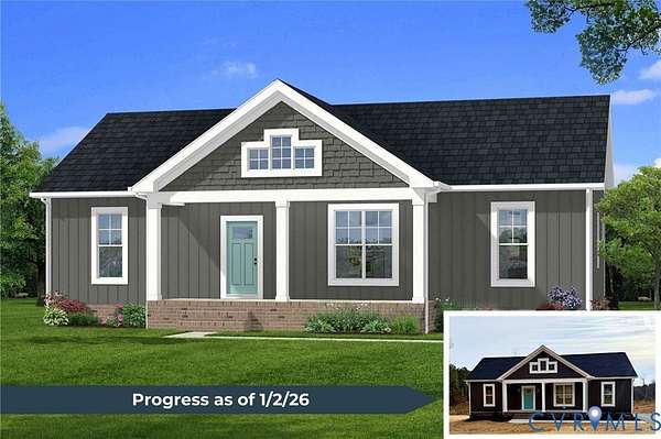 5.3 Acres of Residential Land with Home for Sale in Crewe, Virginia