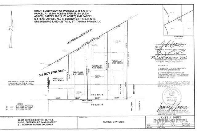 8.9 Acres of Improved Residential Land for Sale in Bush, Louisiana