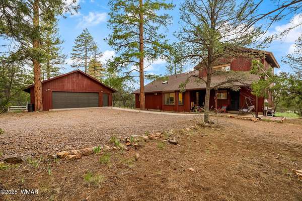 2 Acres of Residential Land with Home for Sale in Overgaard, Arizona