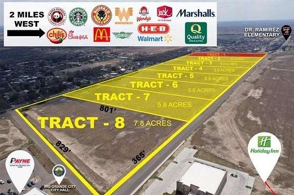 7.84 Acres of Commercial Land for Sale in Rio Grande City, Texas