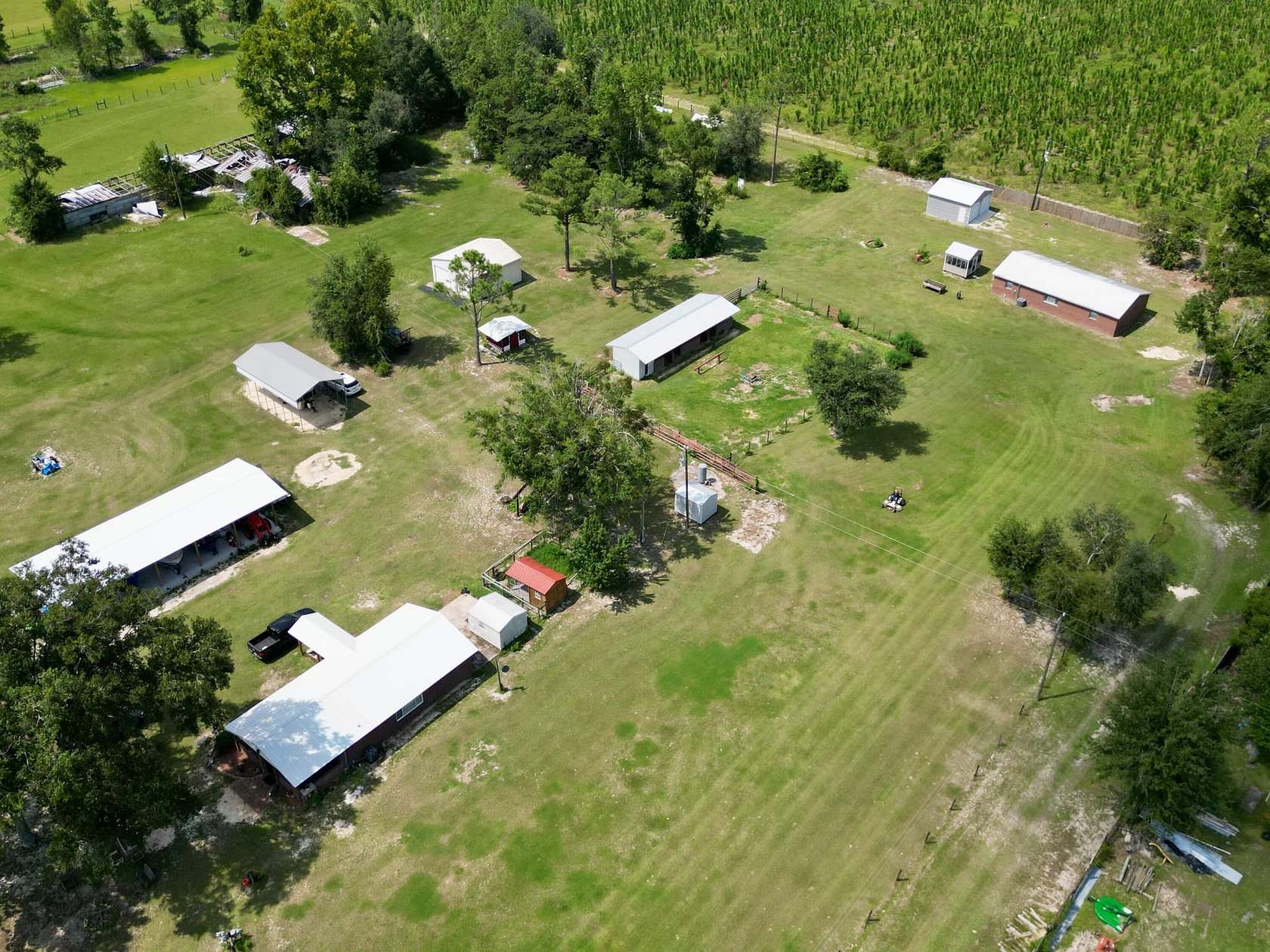 36.8 Acres of Land with Home for Sale in Live Oak, Florida