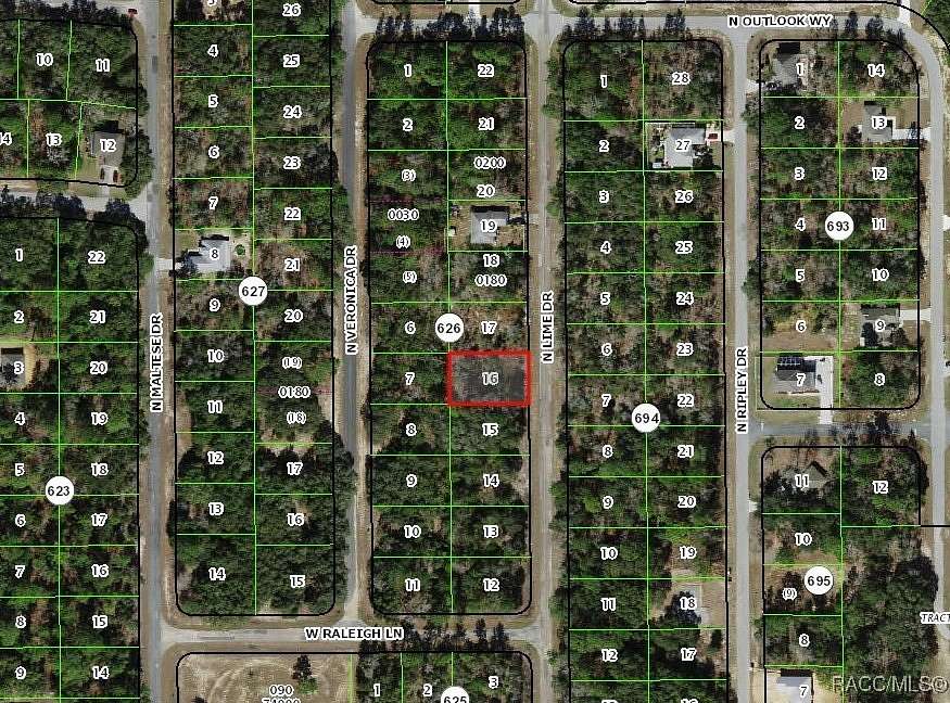 0.23 Acres of Residential Land for Sale in Citrus Springs, Florida