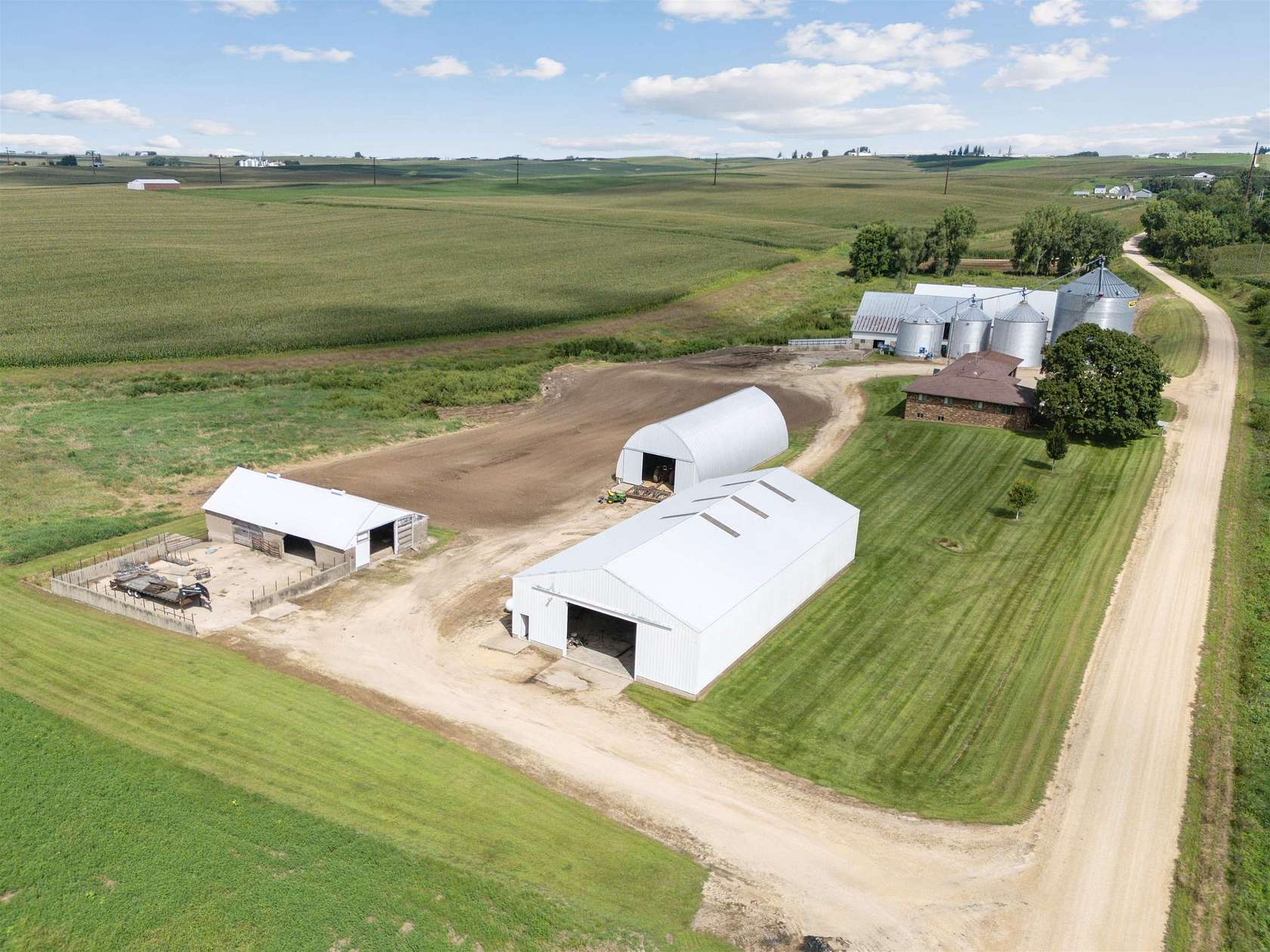 10.4 Acres of Land with Home for Sale in Earlville, Iowa