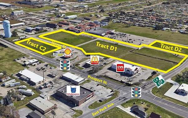 1.58 Acres of Commercial Land for Sale in Houma, Louisiana