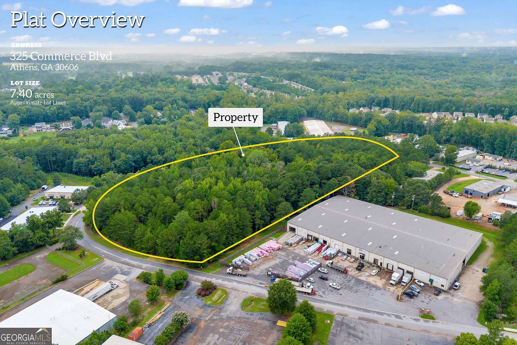 7.59 Acres of Commercial Land for Sale in Bogart, Georgia