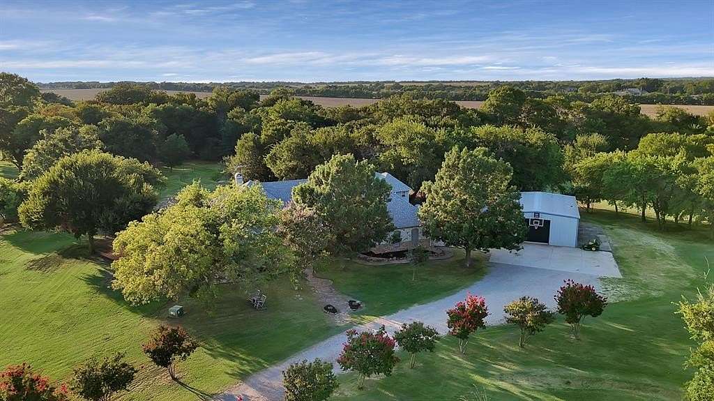 5 Acres of Residential Land with Home for Sale in Gunter, Texas