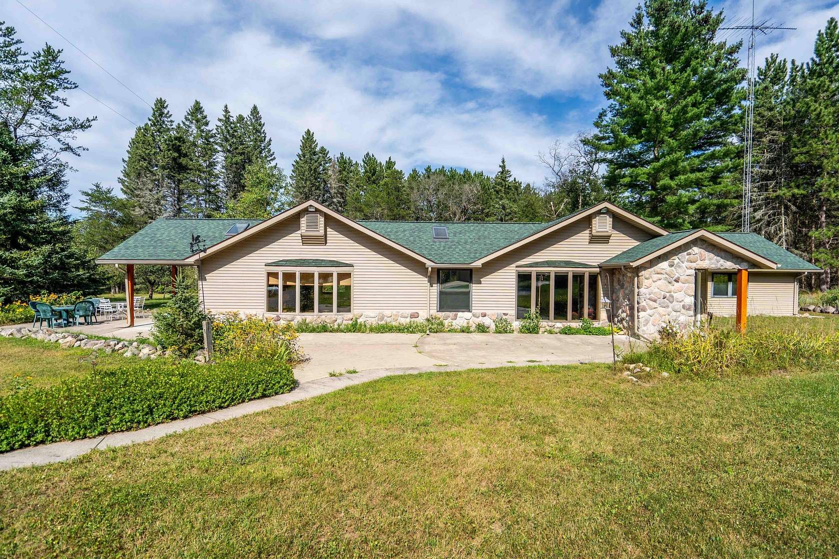 10 Acres of Residential Land with Home for Sale in Curran, Michigan