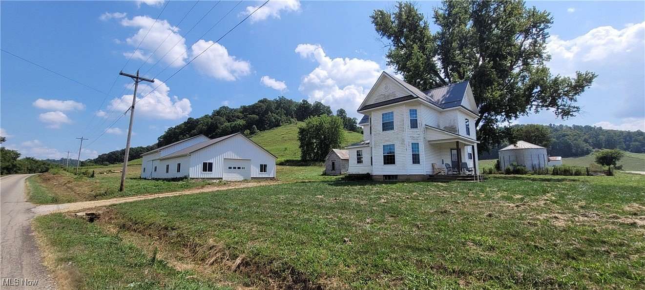 11.5 Acres of Land with Home for Sale in Newcomerstown, Ohio