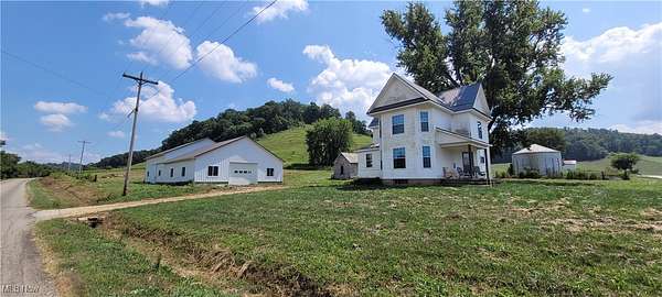 11.5 Acres of Land with Home for Sale in Newcomerstown, Ohio