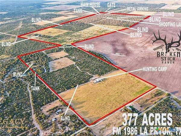 378 Acres of Land with Home for Sale in La Pryor, Texas