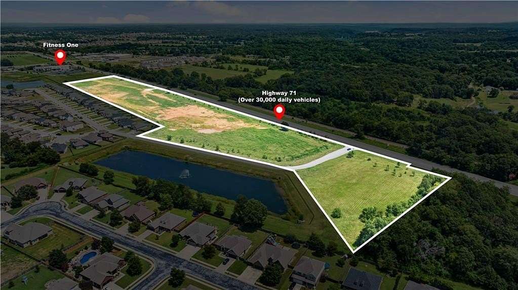 17.9 Acres of Land for Sale in Lowell, Arkansas