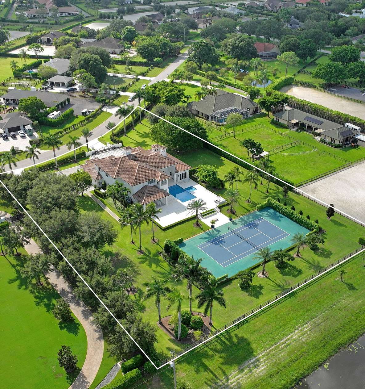 2 Acres of Residential Land with Home for Sale in Wellington, Florida