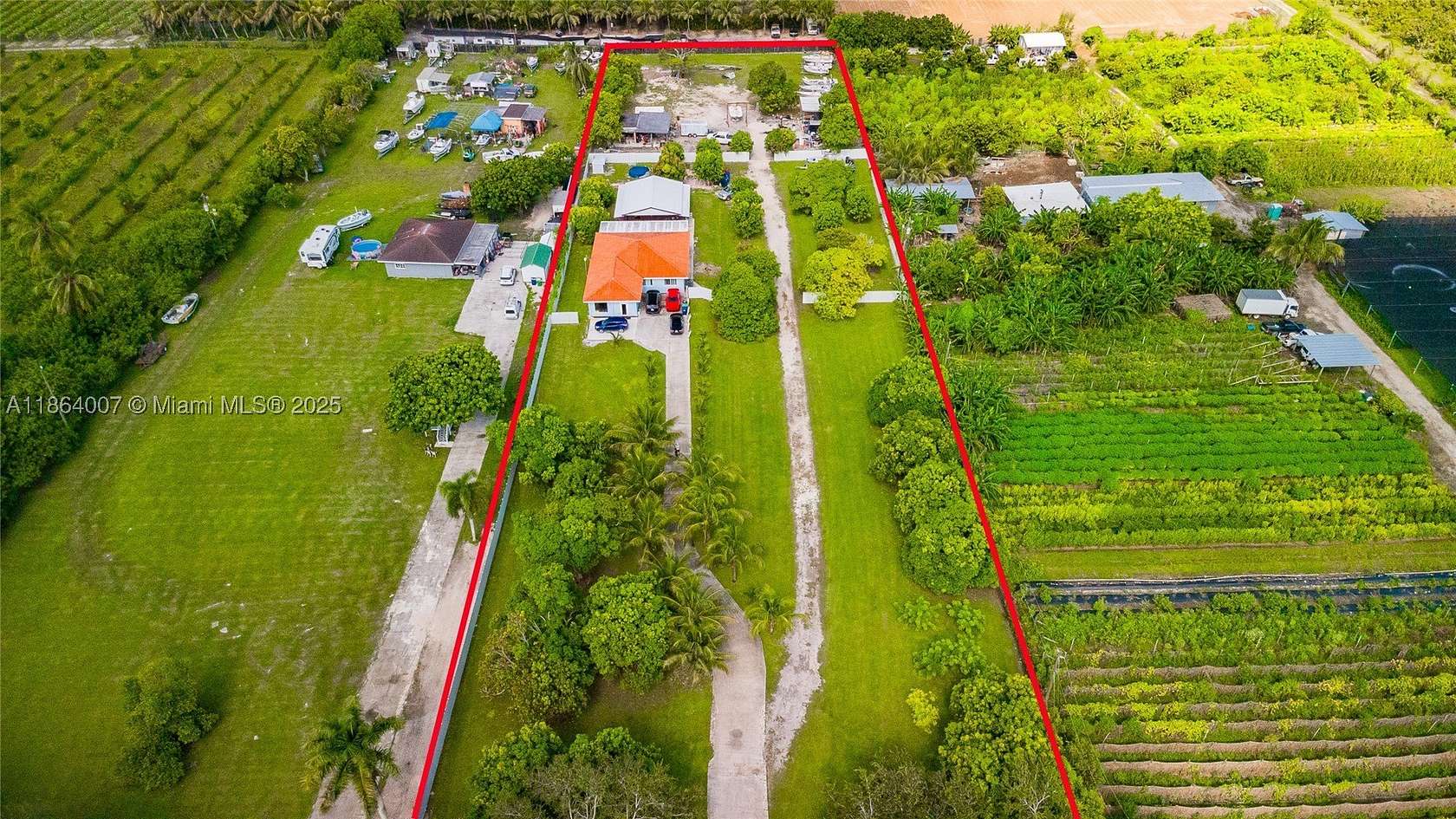 2.35 Acres of Land with Home for Sale in Homestead, Florida