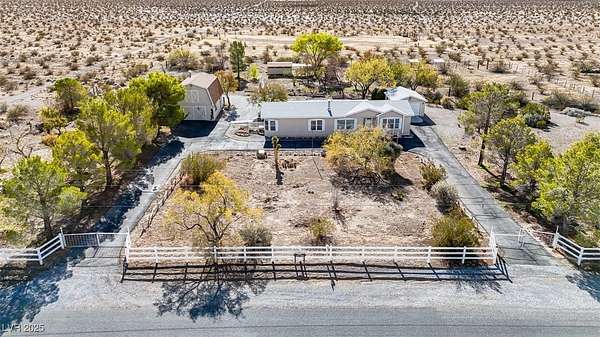 4.8 Acres of Residential Land with Home for Sale in Pahrump, Nevada