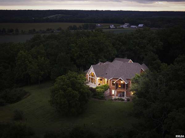 36 Acres of Recreational Land with Home for Sale in Dahinda, Illinois
