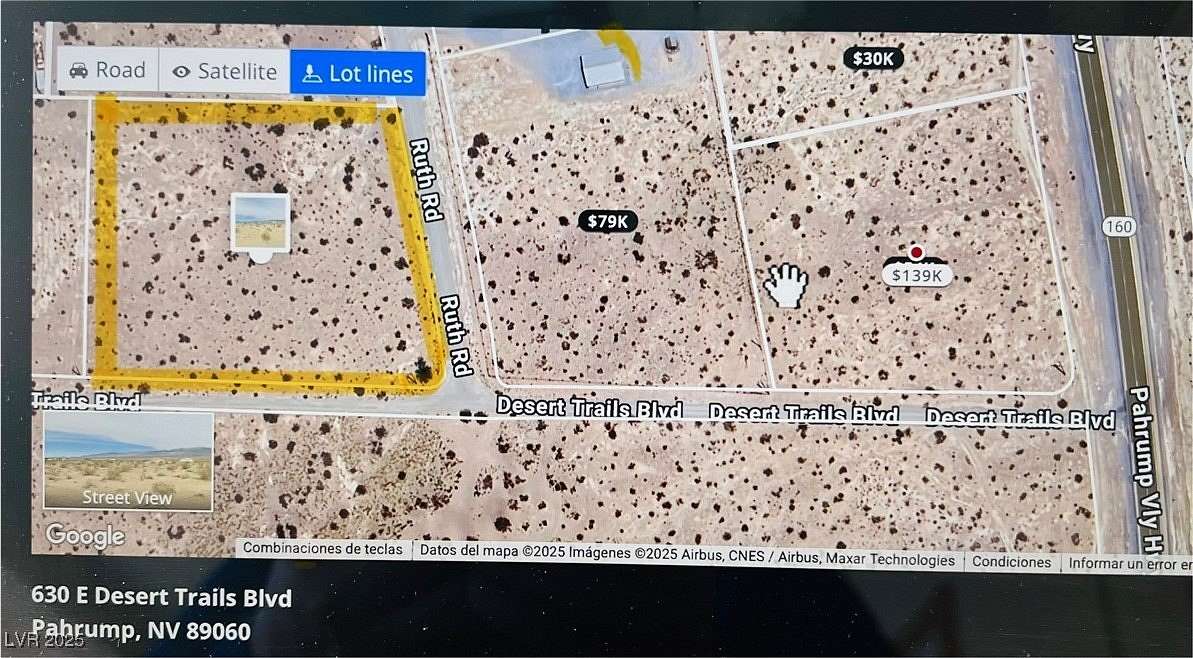 2.5 Acres of Land for Sale in Pahrump, Nevada