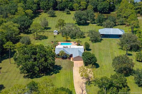 5 Acres of Land with Home for Sale in Palm City, Florida