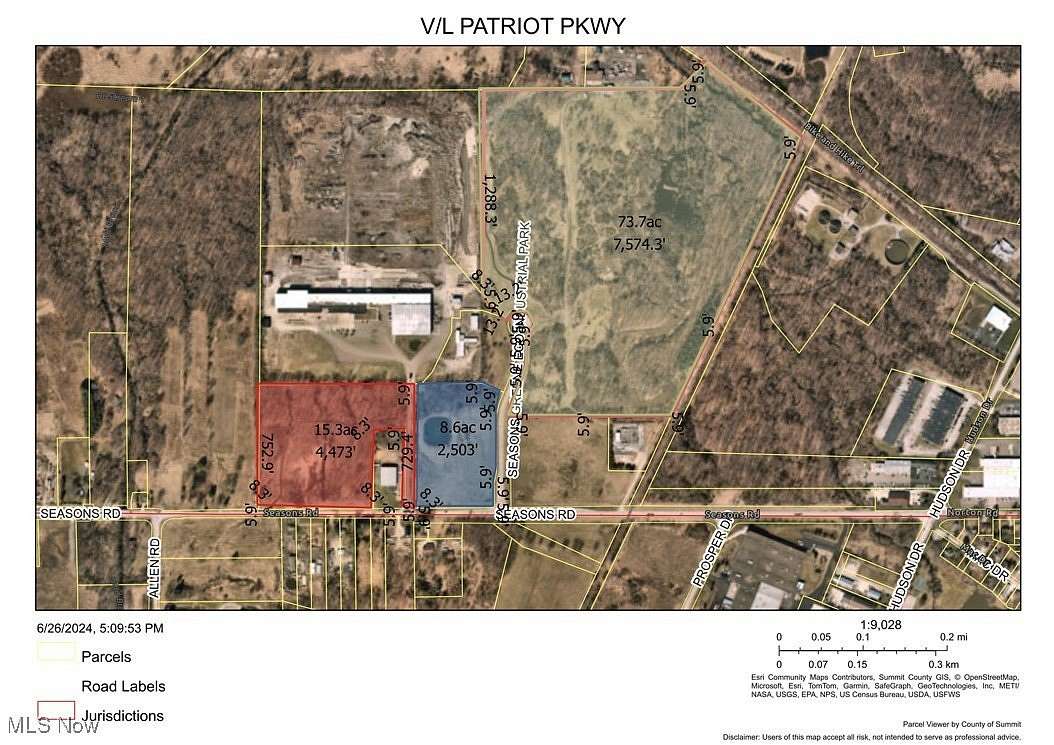 99.4 Acres of Land for Sale in Hudson, Ohio