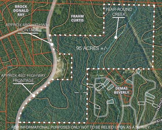 95 Acres of Land for Sale in Hardy, Arkansas