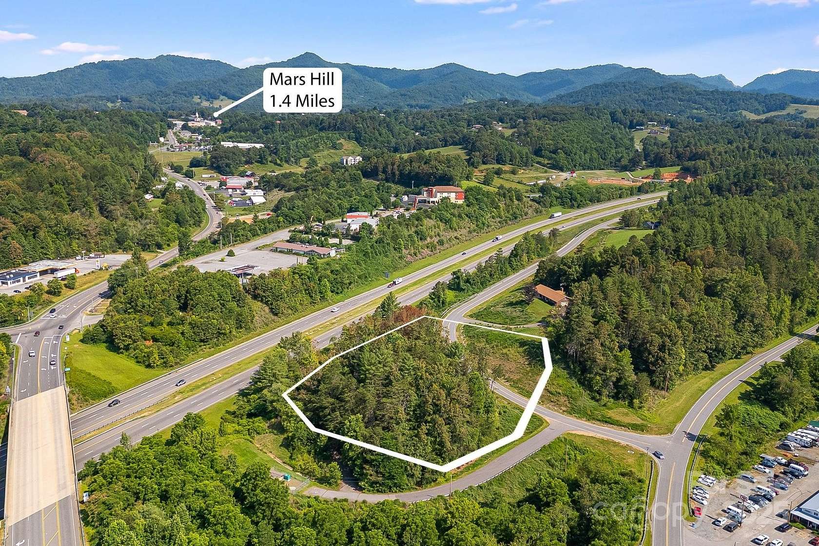 2.25 Acres of Commercial Land for Sale in Mars Hill, North Carolina