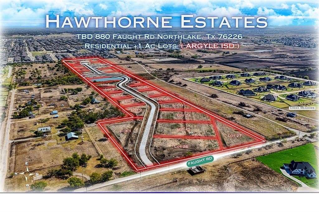 1.1 Acres of Residential Land for Sale in Northlake, Texas