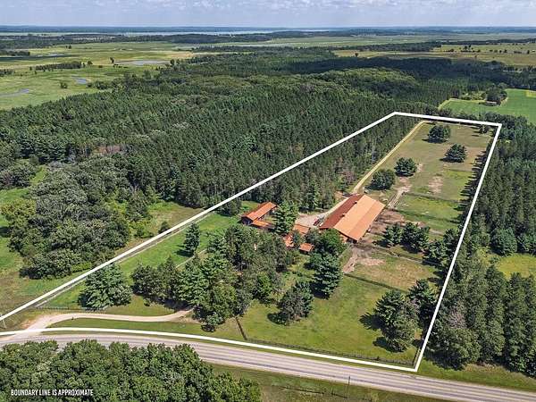 20.1 Acres of Land with Home for Sale in Montello, Wisconsin
