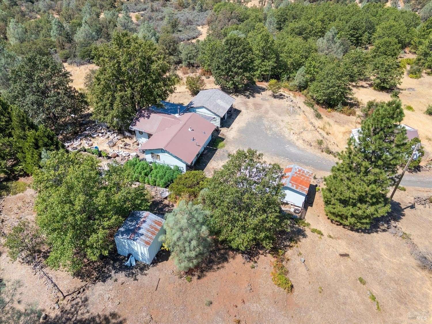10 Acres of Land with Home for Sale in Round Mountain, California