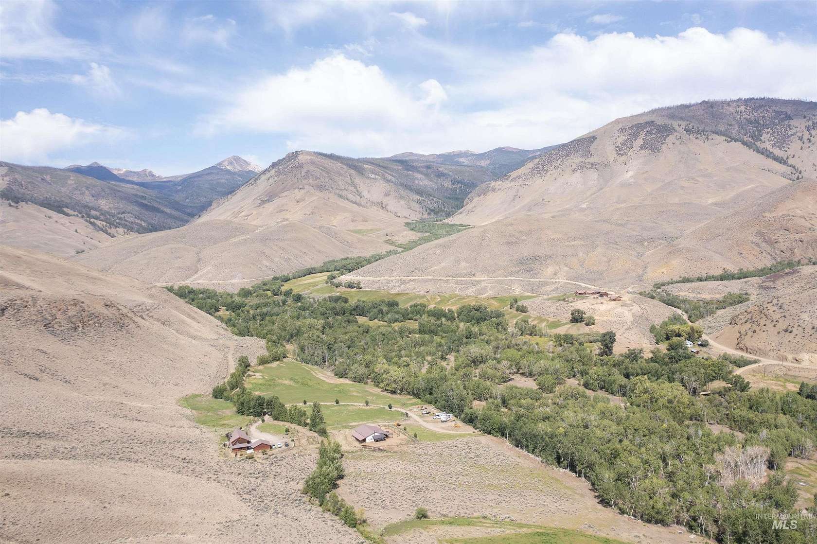 44.8 Acres of Agricultural Land with Home for Sale in Challis, Idaho