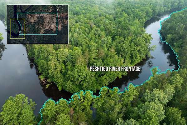 42.2 Acres of Recreational Land & Farm for Sale in Peshtigo, Wisconsin