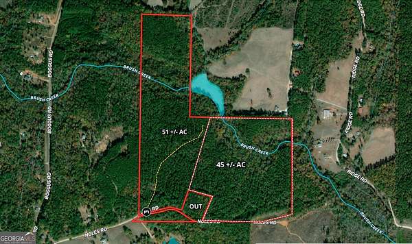 51 Acres of Land for Sale in Franklin, Georgia