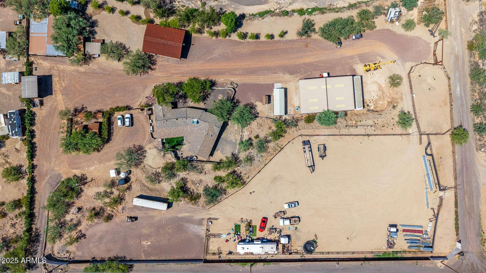 4.7 Acres of Residential Land with Home for Sale in New River, Arizona