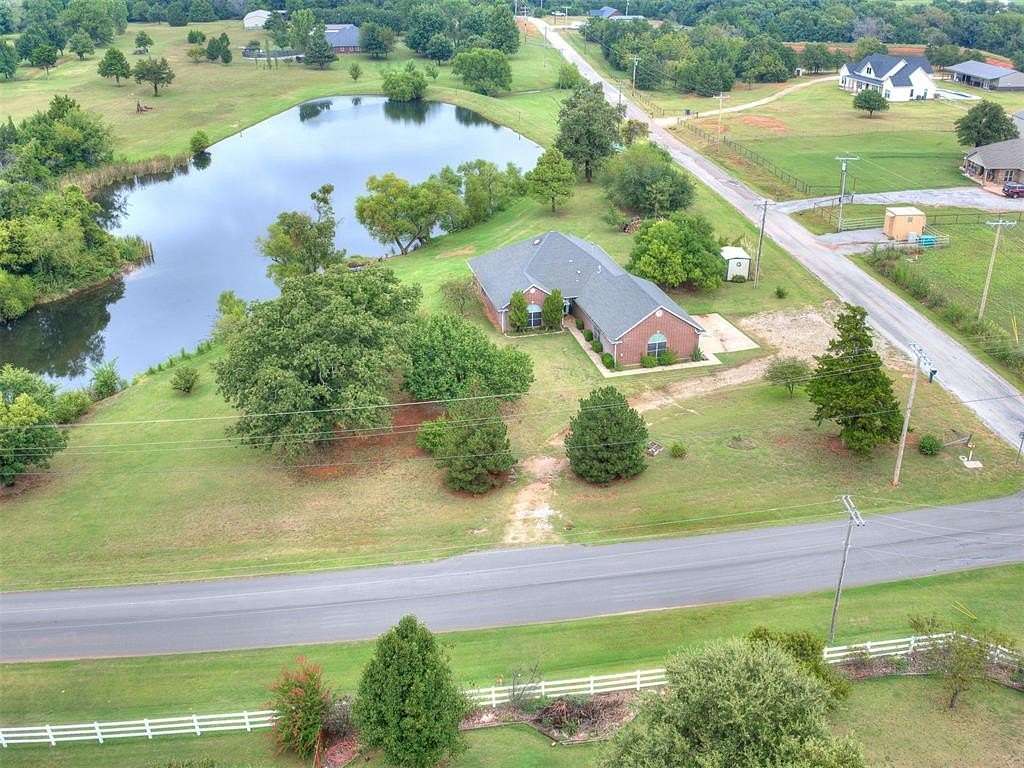 3.1 Acres of Residential Land with Home for Sale in Blanchard, Oklahoma