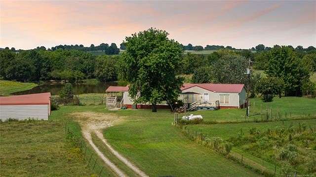 20.2 Acres of Land with Home for Sale in Warner, Oklahoma