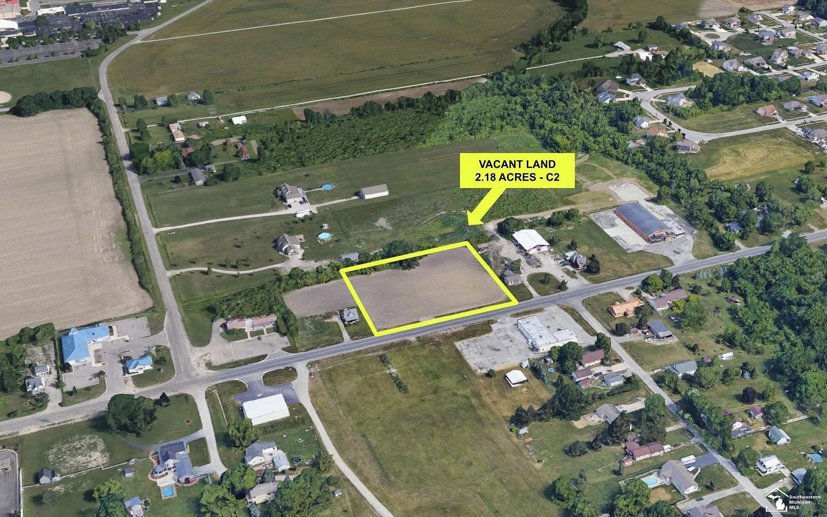 2.18 Acres of Commercial Land for Sale in Newport, Michigan
