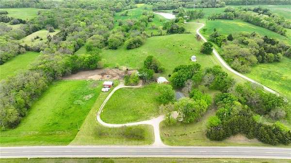 15 Acres of Land with Home for Sale in Baldwin City, Kansas