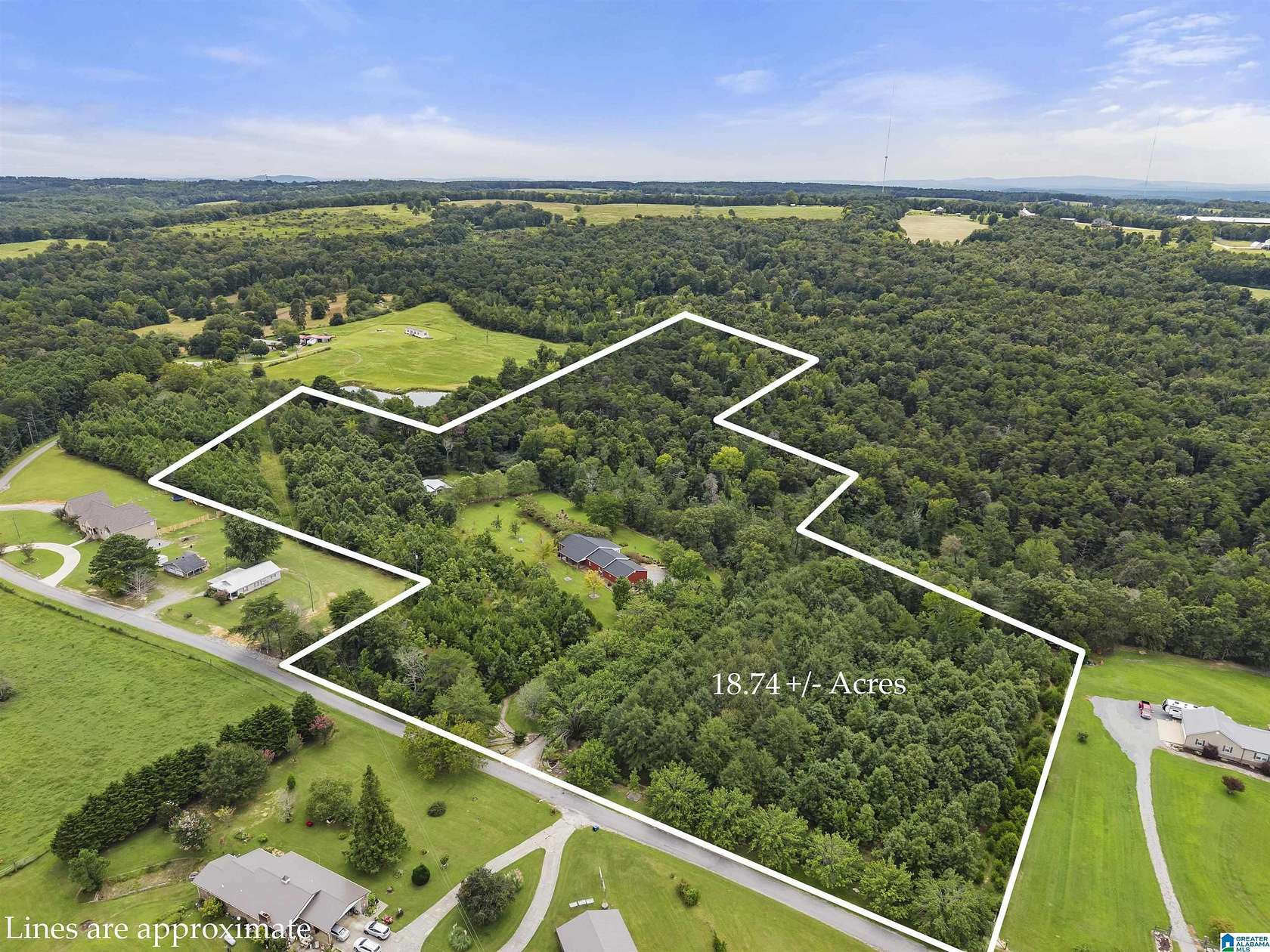 18.7 Acres of Land with Home for Sale in Springville, Alabama