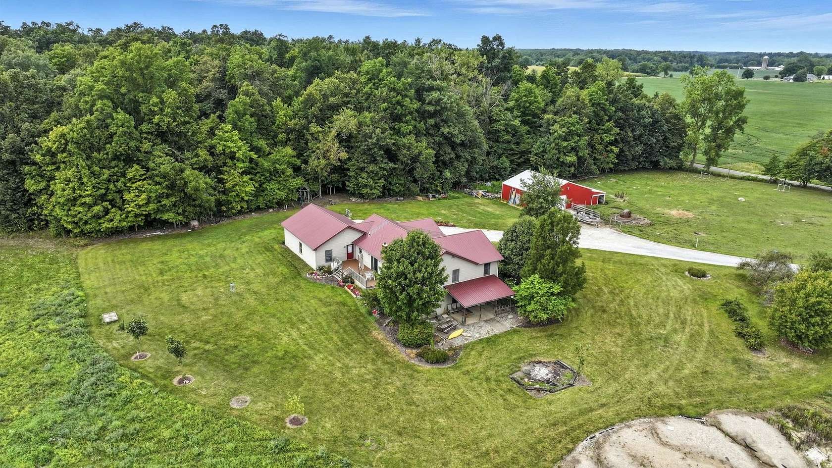 10.9 Acres of Land with Home for Sale in Fremont, Indiana