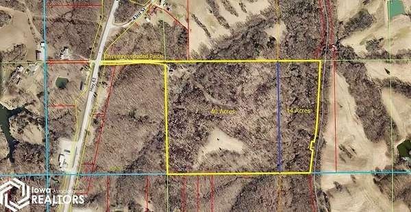 54.4 Acres of Recreational Land with Home for Sale in Ottumwa, Iowa