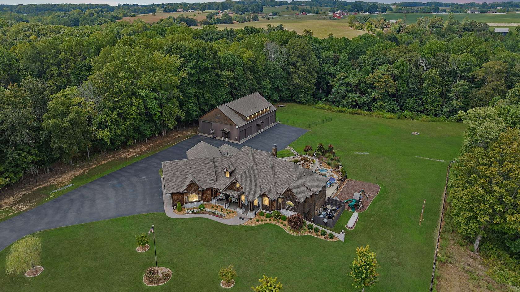 10 Acres of Residential Land with Home for Sale in Lafayette, Tennessee