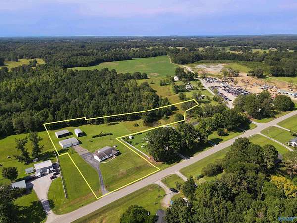 3.7 Acres of Land with Home for Sale in Moulton, Alabama