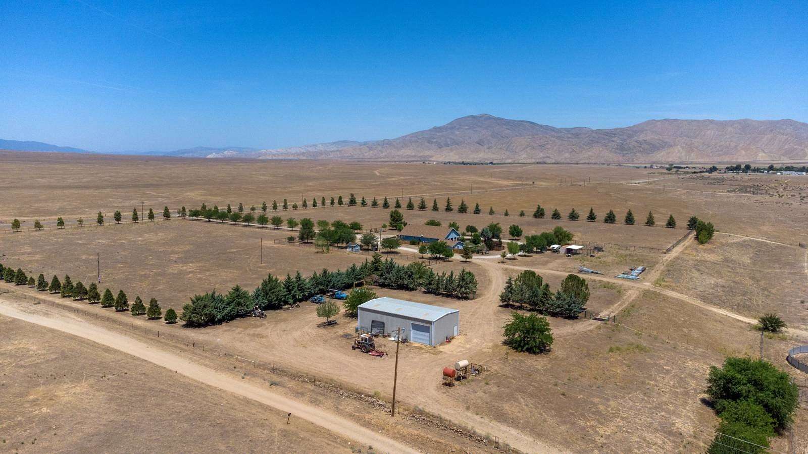 100 Acres of Agricultural Land with Home for Sale in New Cuyama, California