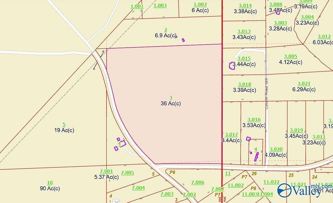 36 Acres of Land for Sale in Cedar Bluff, Alabama