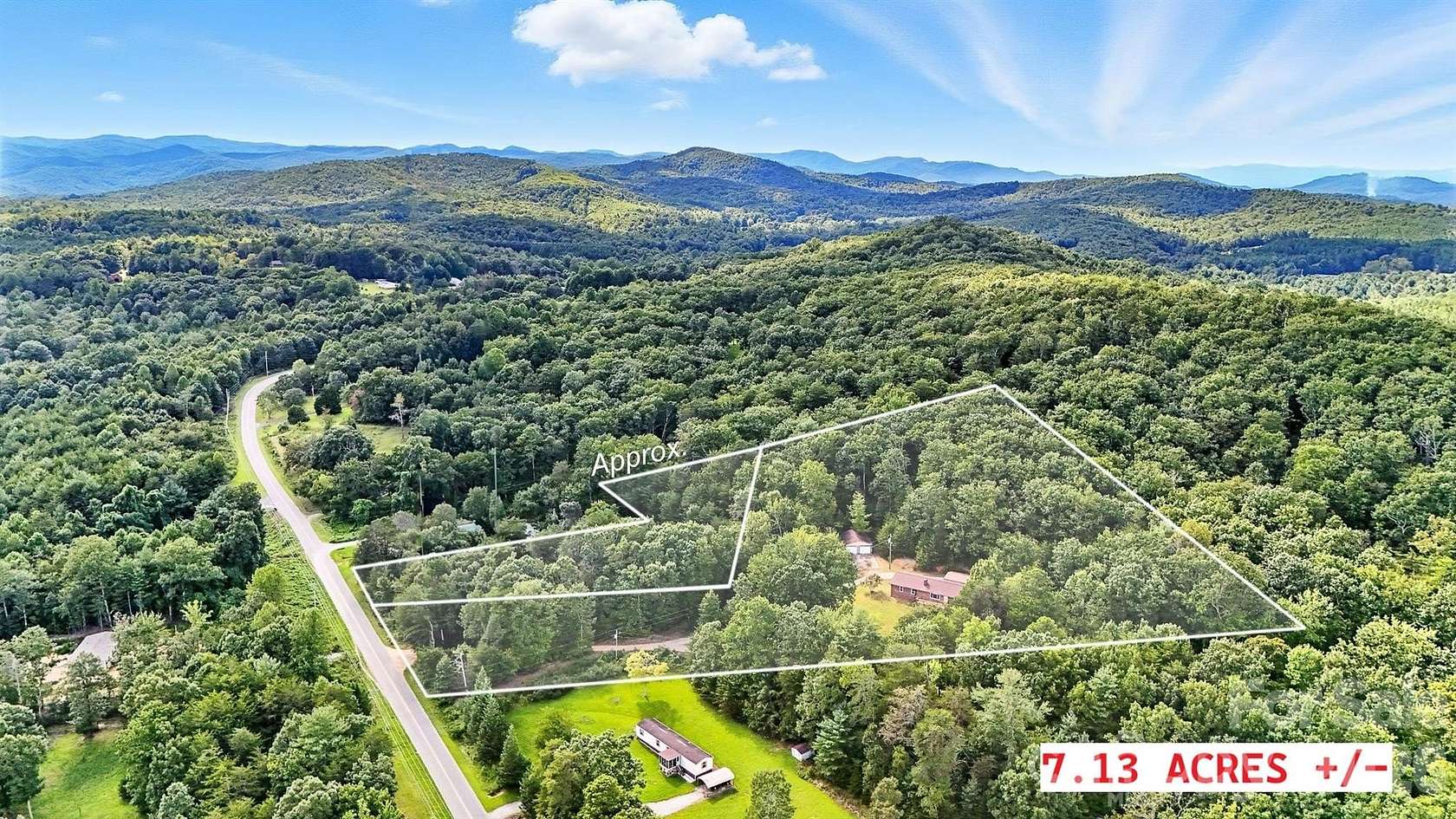 7.13 Acres of Land with Home for Sale in Morganton, North Carolina